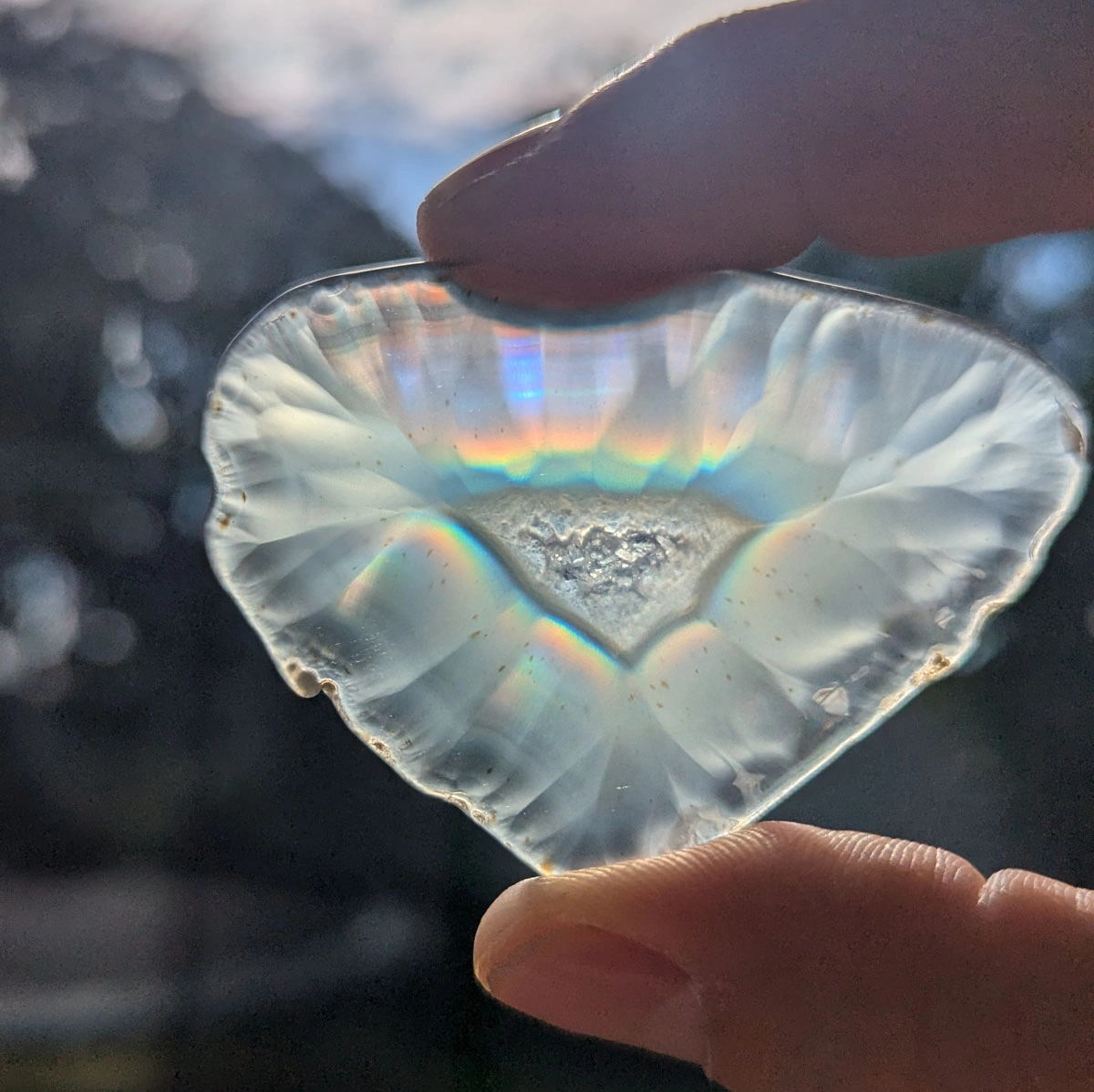 57.47cts Iris Agate - Rainbow Flashed