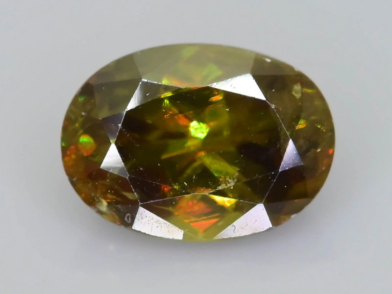 Rare AAA Fire 1.22 ct Chrome Sphene Sku-59
